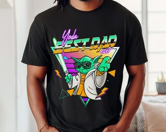 Retro Disney Star Wars Yoda Shirt, Metal 90s Yoda Master Tee, Yoda Best Dad Ever, Disney Dad, Father’s Day Gift, Dad and Son Matching Shirt