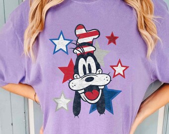 Disney Goofy 4th of July T-Shirt, Fireworks Patriotic Goofy Shirt, Disneyland Vacation Tee, Disney 4th of July Gift, Independence Day Tee