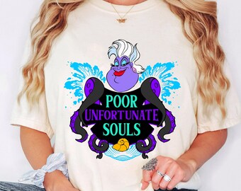 Disney Ursula Poor Unfortunate Souls T-Shirt, The Little Mermaid Villain Tee, Retro Ursula Sea Witch Shirt, Disney Villain Tee, Gift For Her