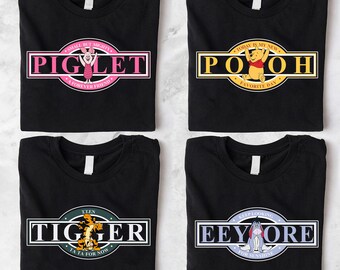 Disney Winnie the Pooh matching t-shirt, Pooh Piglet Tigger Eeyore Shirt, Vintage Disney Family Trip, Disneyland Matching Tee