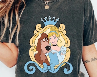 Disney Cinderella And Bruno Coquette Bow Shirt, Funny Bruno Shirt, Disney Princess T-shirt, Cinderella Princess Tee, Disneyland Girl Trip