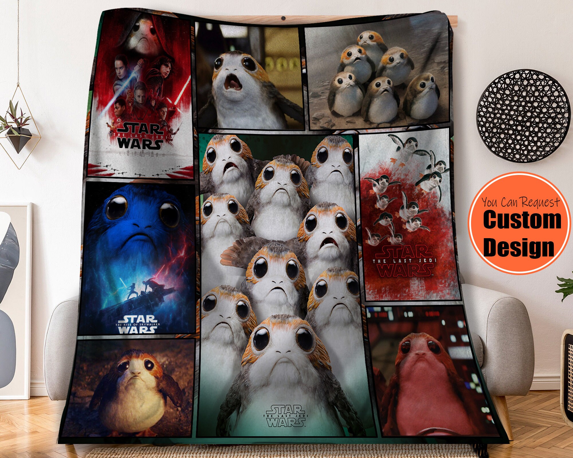 Porg blanket hotsell