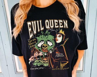 Vintage Evil Queen  Villains Comfort Colors Shirt, Snow White And The Seven Dwarfs T-shirt, 2024 Family Trip, Birthday Gift