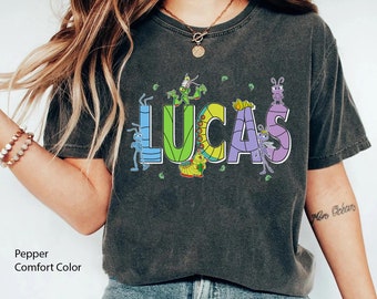 Custom Name  A Bug's Life Comfort Color Shirt, Flik Heimlich Francis, Personalized  Family Matching T-shirt, 2024 Trip