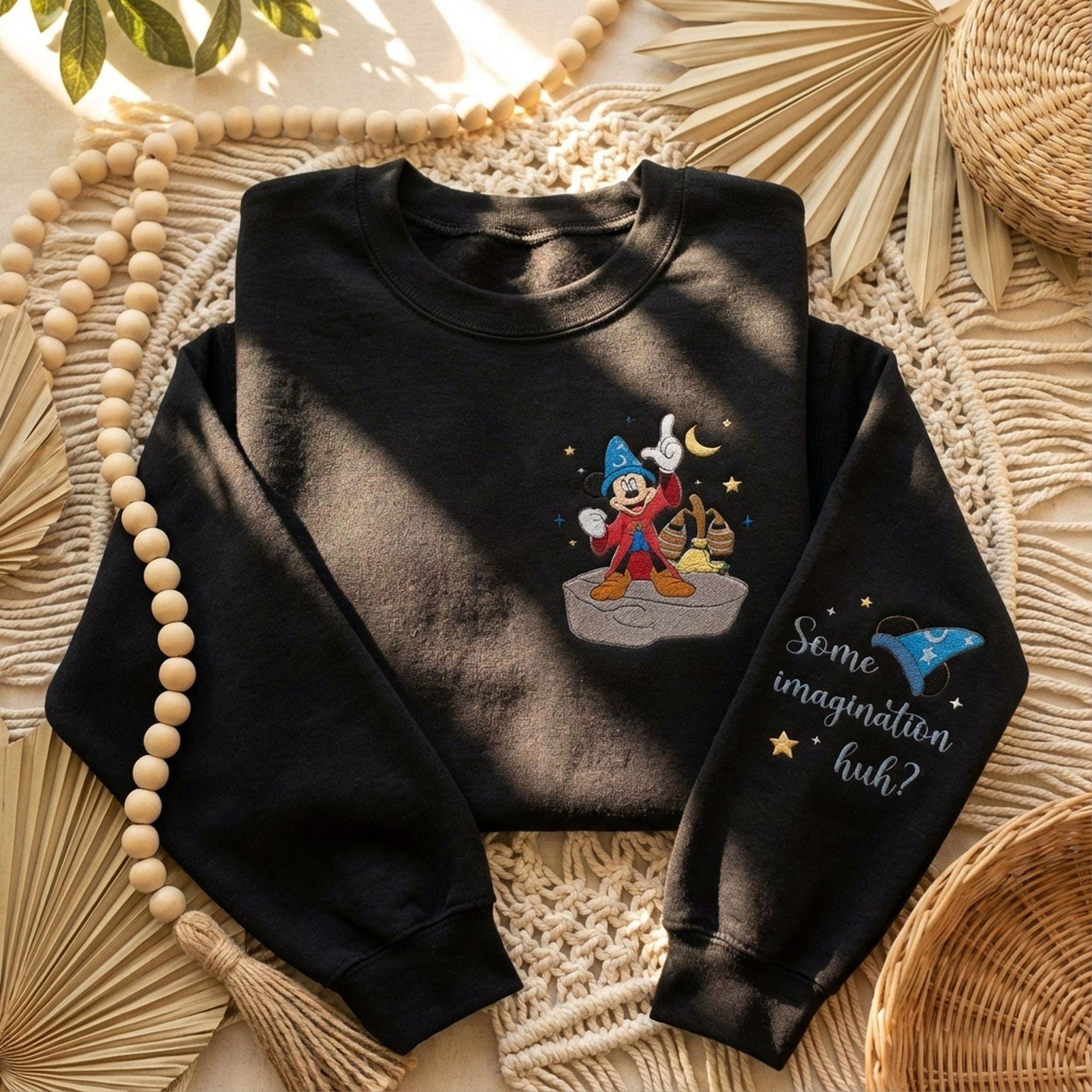 刺繍入りファンタジア ソーサラー ミッキー 魔法のほうき サム 