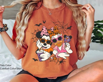 Minnie Daisy Besties Disney Halloween Comfort Colors T-shirt, Bff Best Friends Spooky Girl Shirt, Disneyland Halloween Party, Trick Or Treat