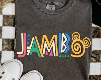 The Lion King Jambo Comfort Colors Shirt, Animal Kingdom Theme Park T-shirt, 2025 Safari Mode Family Trip, Disneyland Trip Outfit