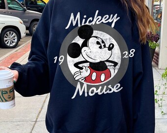 Disney Mickey Mouse Portrait T-Shirt, Vintage Mickey 1928 Shirt, Disney Mickey Tee, Magic Kingdom Shirt, Disneyland Family Matching Outfit