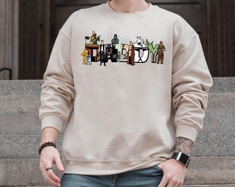 Custom Name Star Wars Dad Sweatshirt, Darth Vader Sky Walker Chewbacca, Personalized Star Wars Shirt For Dad, Disney Galaxy's Edge Trip