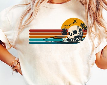Peter Pan Skull Rock Pirate Ship Comfort Colors T-shirt, Disney Neverland Shirt, Disneyland Family Trip Matching, Walt Disney World Outfits