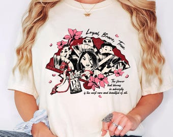Disney Mulan Mushu Cri Kee T-Shirt, Loyal Brave True Shirt, Yao Ling Chien Po Tee, Retro Mulan Shirt, Disney Princess Shirt, Gift For Girl