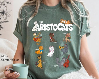 Vintage Aristocats All The Cats Comfort Colors Shirt, Marie Berlioz Toulouse, Cute  Cat T-shirt, 2024 Family Trip, Birthday Gift