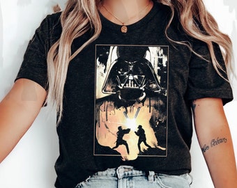 Darth Vader Anakin And Obi-Wan Battle Comfort Colors T-shirt, Star Wars Day May The 4th Be With You Shirt, Hollywood Studios, Galaxy's Edge