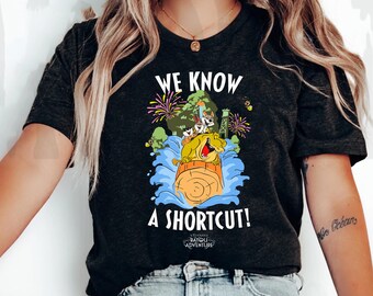 Splash Mountain Louis Alligator We Know A Shortcut Comfort Colors Shirt, Princess And The Frog, Disney Tiana's Bayou Adventure T-shirt