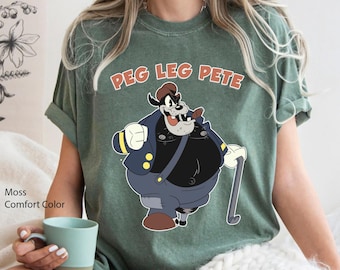 Vintage Peg Leg Pete Shirt, Retro 90s  T-shirt, Funny  Birthday Gift,   World 2024 Family Trip, Magic Kingdom