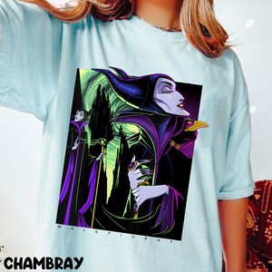 Disney Maleficent Side Portrait T-Shirt, Sleeping Beauty Villain Tee, Maleficent Shirt, Disney Villain Tee, Magic Kingdom Tee, Gift For Her