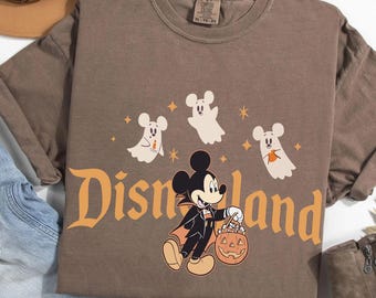 Disneyland Vampire Mickey Mouse Halloween T-shirt, Mickey’s Jack O’ Lantern Bucket Tee, Spooky Season Tee, Disney Halloween Party 2025 Shirt