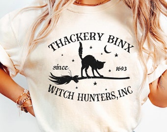 Thackery Binx Witch Hunters Inc Comfort Colors T-shirt, Disney Black Cat T-shirt, Hocus Pocus Shirt, Disneyland Halloween, Spooky Season