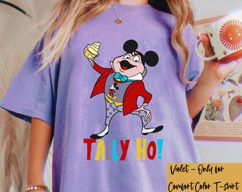 Retro Mr. Toad Tally Ho Comfort Colors Shirt, Mr. Toad's Wild Ride  T-shirt, 2024 Parks Trip, Family Matching, Magic Kingdom