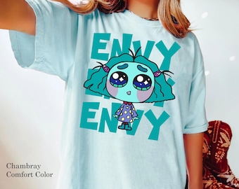 Inside Out 2 Envy Est 2024 Comfort Colors T-shirt, Disney Emotions Shirt, Mental Health Matter Shirt, Speech Therapy, Disneyland Family Trip