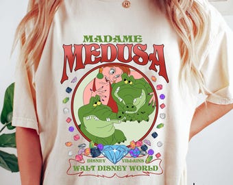 Vintage Madame Medusa Nero Brutus T-Shirt, The Rescuers Medusa Tee, Disney Villains Shirt, Magic Kingdom Tee, Walt Disney World Trip Shirt