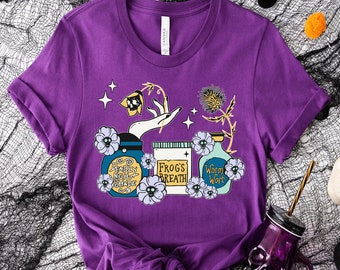 Sally Poison Deadly Nightshade Frog's Breath Worm's Wort Shirt, Disney Halloween The Nightmare Before Christmas, Mickey's Not So Scary Party