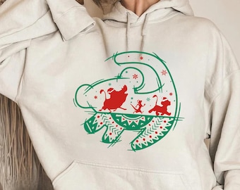 Lion King Simba Pumbaa Timon Christmas Shirt, Vintage Disney Hakuna Matata Xmas Tee, Mickey's Very Merry Christmas, Disneyland Holiday Trip