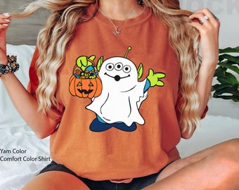 Toy Story Alien Boo Ghosts Pumpkin Jack O Lantern T-shirt, Vintage Disney Fall Spooky Season Shirt, Disney Halloween Party, Trick Or Treat