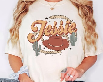 Vintage Disney Jessie Cowgirl T-Shirt, Toy Story Western Tee, Cute Rodeo Rope Hat Cactus Shirt, Pixar Jessie Tee, Disneyland Girl Trip Tee