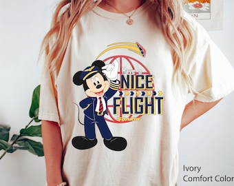Captain Mickey Mouse Have A Nice Flight Shirt, Soarin Around The World T-shirt, Epcot California Adventure,  Theme Park Family Trip