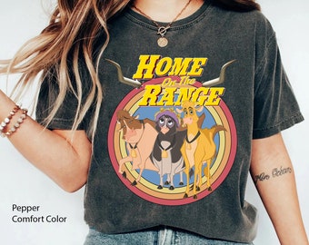 Home On The Range Characters Comfort Colors T-shirt, Maggie Grace Mrs. Calloway, Retro  Tee, 2024 Family Trip,   World