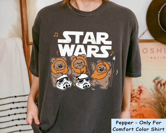 Cute Star Wars Ewoks Dancing Comfort Colors T-shirt, Ewok