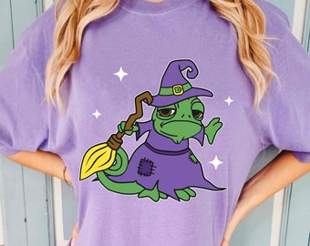 Funny Pascal Halloween Witch Comfort Colors T-shirt, Disney Tangled Rapunzel Princess Shirt, Disneyland Halloween Party, Spooky Season Gift