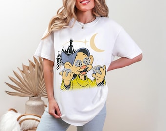 Retro Dopey Dwarfs Diamond Eyes Shirt, Disney Snow White And Seven Dwarfs Movie Tee, Disneyland Family Matching Trip, Magic Kingdom