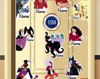 Custom Retro Villains Group Cruise Line Magnet, Disney Villains Cruise Door Magnet, Funny Maleficent Home Decor, Disney Cruise Line Trip Tee