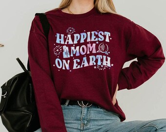 Walt Disney 100th Anniversary Mother's Day T-shirt, Happiest Mom On Earth Shirt, 100 Years Of Wonder Tee, Gift For Mom, Disneyland Trip Tee