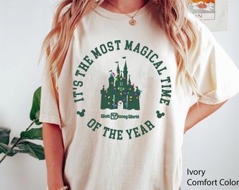 Disney Christmas Lights Castle It's The Most Magical Time Of The Year Shirt, Disney Xmas T-shirt, Christmas Party, Disneyland Family Trip