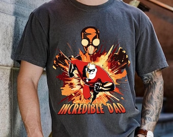 Disney Incredible Dad T-Shirt, Pixar The Incredibles Shirt, Mr Incredible Tee, Evelyn Deavor Screenslaver Tee, Disney Dad Tee, Gift For Dad