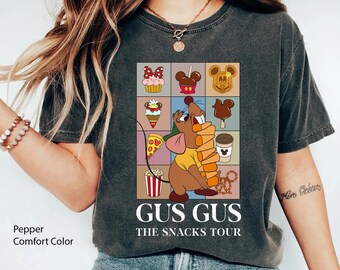 Funny Gus Gus The Snack Tour Comfort Colors T-shirt, Looking Like Snack,  Cinderella Mouse Shirt, 2024 Family Trip,Magic Kingdom