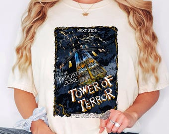 Disney Tower of Terror Shirt, Twilight Zone Poster T-Shirt, Disney MGM Studios Tee, Haunted Elevator Ride Shirt, Disney Halloween Shirt