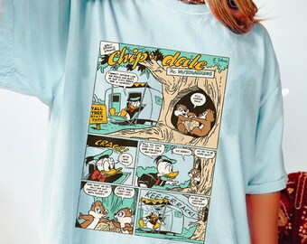 Disney Chip 'n Dale Brother Comic T-Shirt, The Nutcrackers Tee, Chipmunk Brothers Shirt, Chip Dale Donald Shirt, Tall Tree State Park Tee