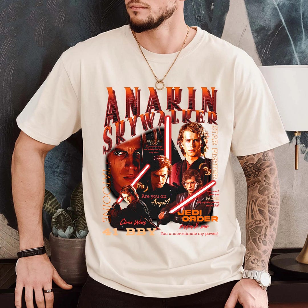 Anakin Skywalker Portrait T-shirt, Star Wars Darth Vader Shirt