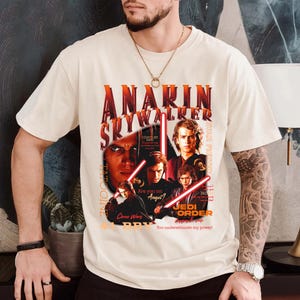 Maglietta con ritratto di Anakin Skywalker, maglietta di Star Wars con Darth Vader, maglietta di Galaxy's Edge Disney, maglietta di I can Fix Him Anakin, maglietta di La vendetta dei Sith