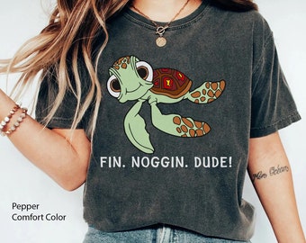 Squirt Sea Turtle Fin Noggin Dude Comfort Colors T-shirt, Finding Nemo  T-shirt, Squirt's Snorkeling, 2024 Trip, Magic Kingdom