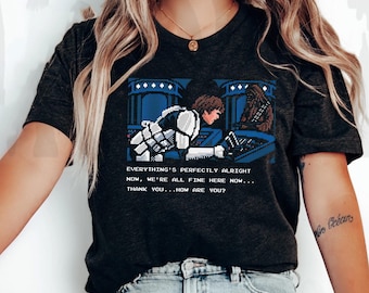 We're All Fine Here Han Solo Stormtrooper Chewbacca Comfort Colors Shirt, A New Hope, Star Wars Day May The 4th Be With You, Galaxy's Edge