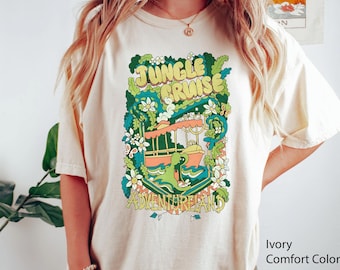 Jungle Cruise Animals Adventureland Comfort Colors Shirt,  Theme Parks Tee, 2024 Family Trip,   World, Magic Kingdom