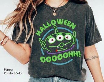 Toy Story Alien Dracula Halloween Comfort Colors Shirt, Toy Story Halloween T-shirt, Disney Halloween Party Shirt, Disneyland Spooky Season