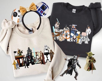 Custom Star Wars Mom Dad Family Matching Shirt, Darth Vader Han Solo Leia, Personalized Star Wars T-shirt, Mother's Day, Father's Day Gift