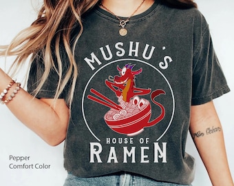 Retro Mushu's House Of Ramen Comfort Colors T-shirt, Mulan Mushu  Shirt,   World, 2024 Trip Outfits, Birthday Gift