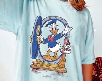 Disney Funny Grumpy Duck T-shirt, Vintage Donald Duck Shirt, Disney Donald Tee, 90s Sailor Donald shirt, Magic Kingdom Shirt, Gift For Him